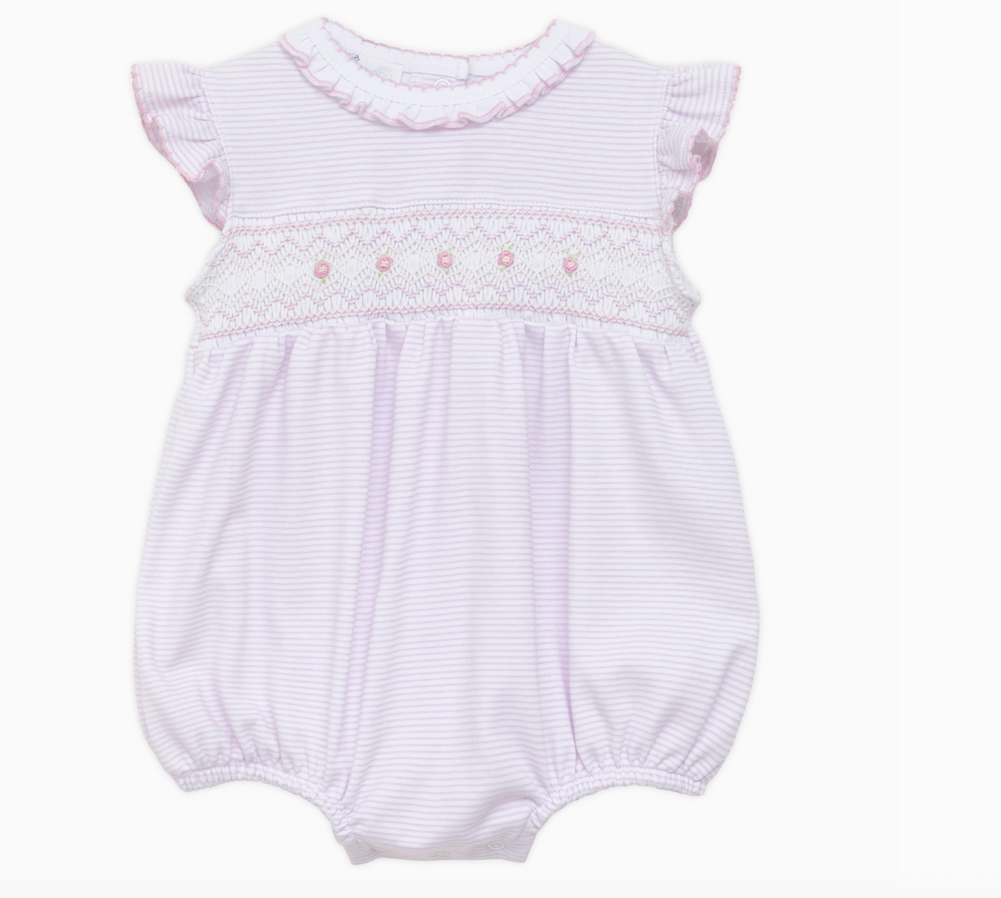Julia Smocked Bubble - Pink