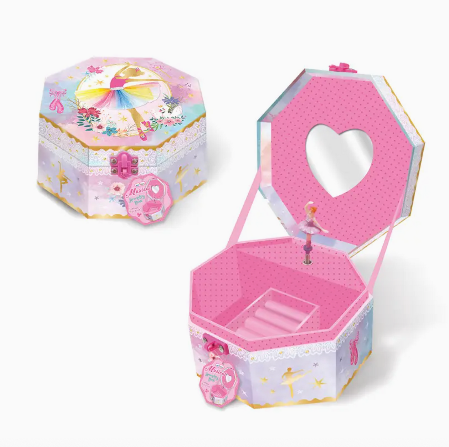 Musical Jewelry Box with Figurine, Ballerina Beauties