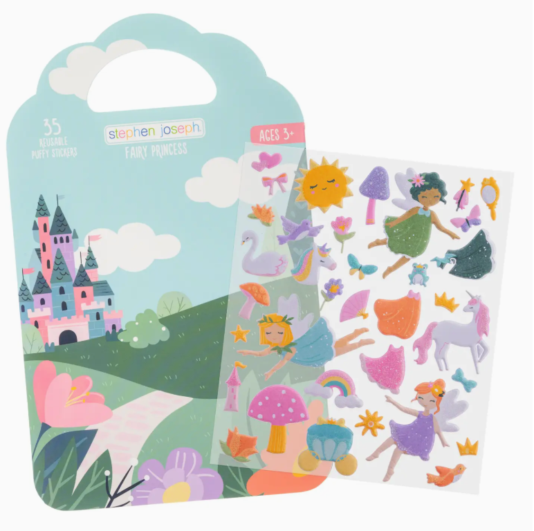 Reusable Puffy Sticker Books - Princess
