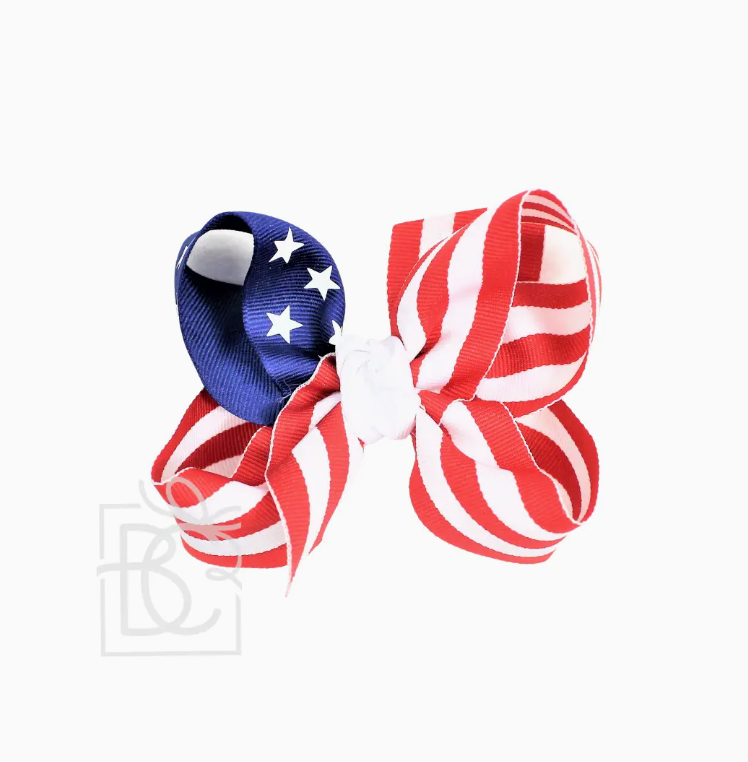 5.5in Stars and Stripes Grosgrain Bow