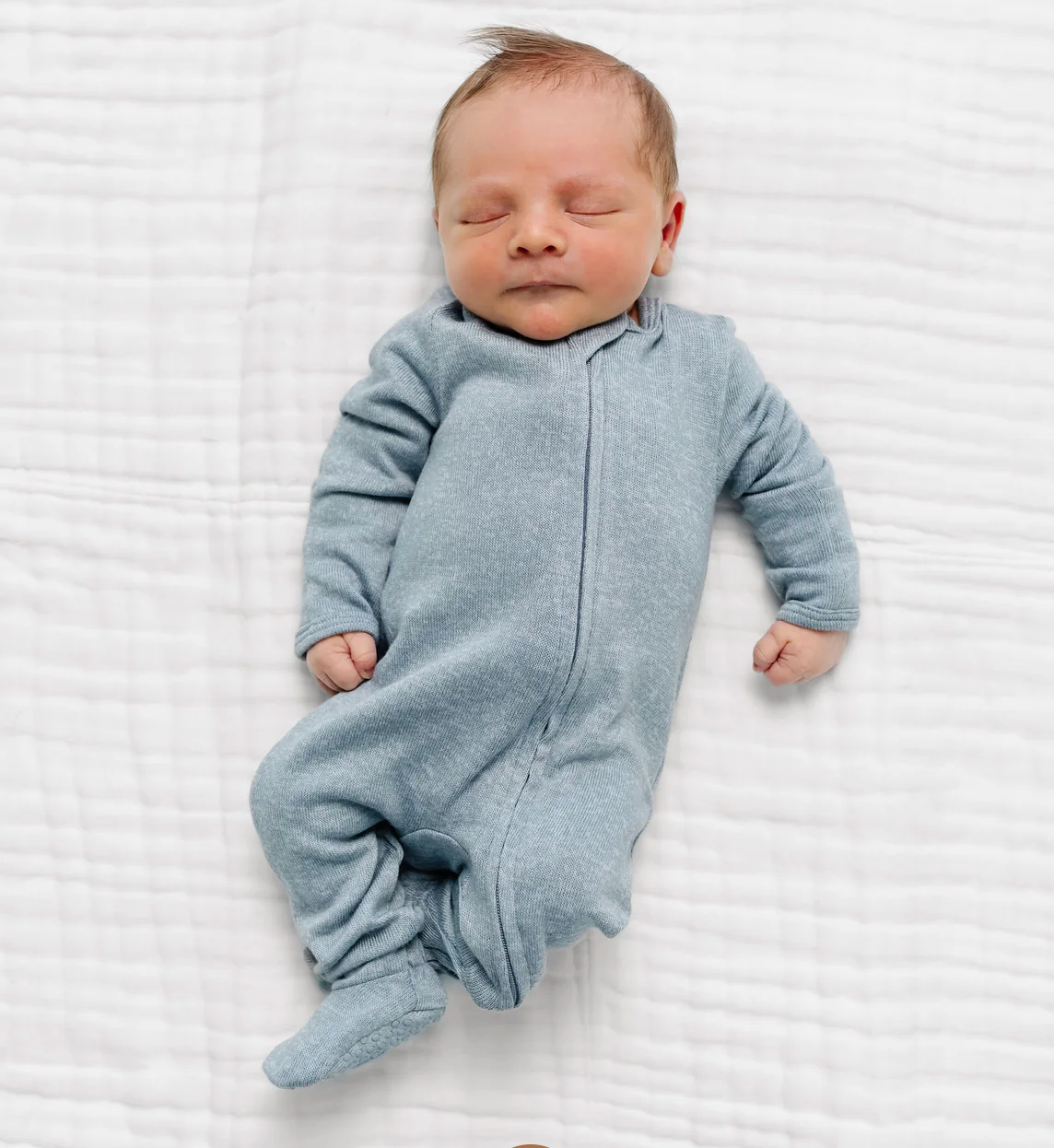 Miller Plush Knit Zipper Footie