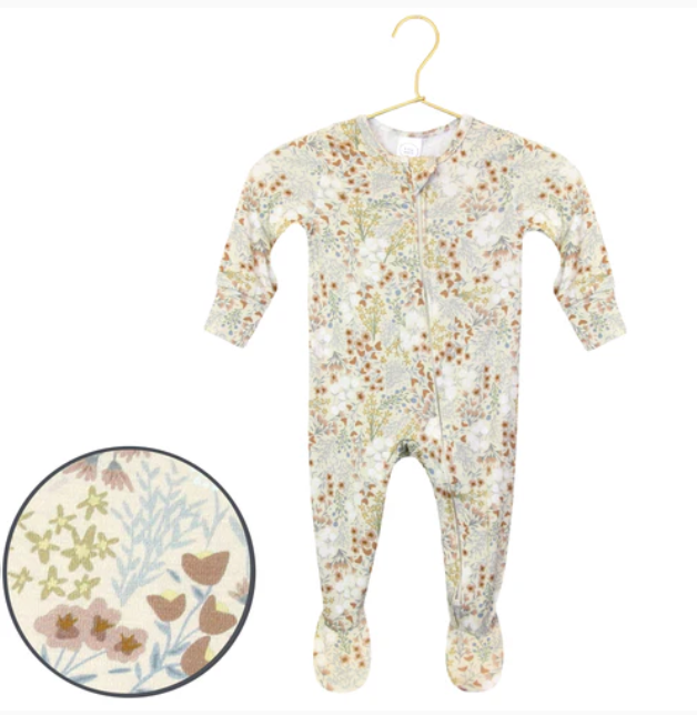 Pearl Zipper Footie
