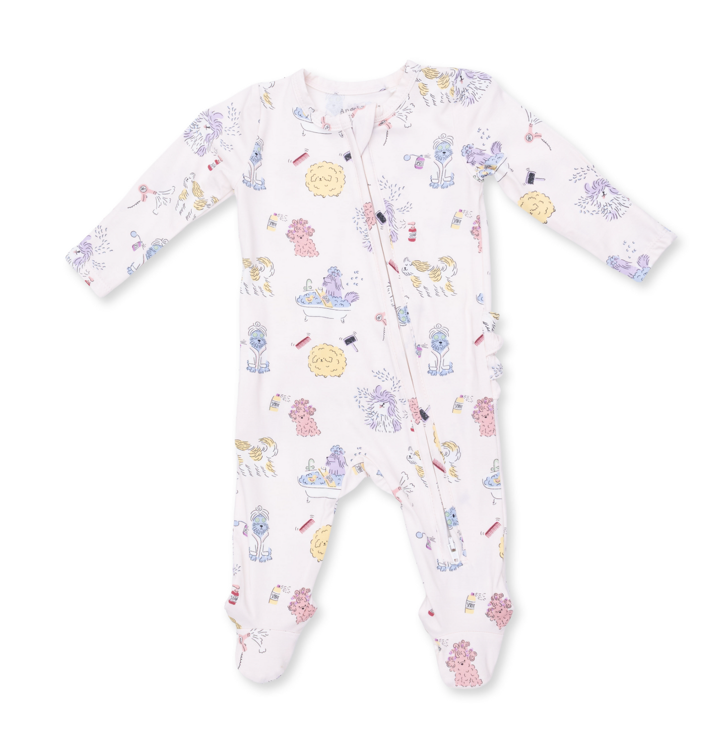 Spa Dogs - 2 Way Ruffle Back Zipper Footie
