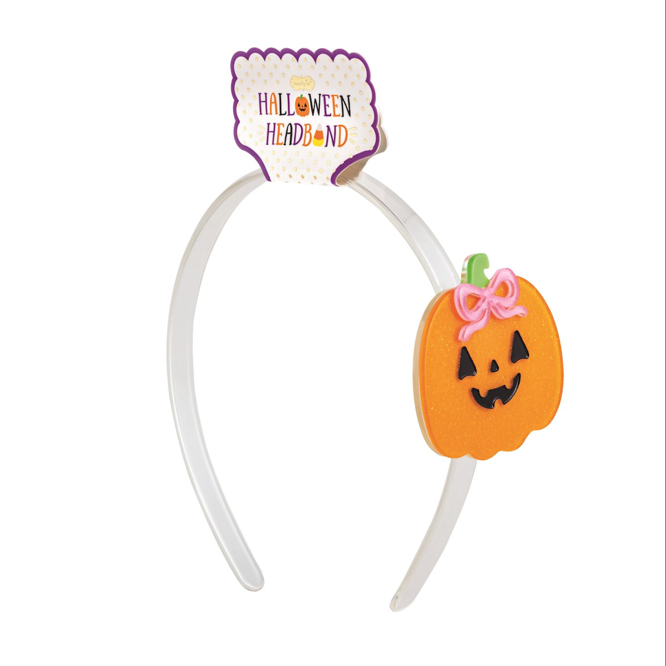 Jack O Lantern Halloween Acrylic Headband