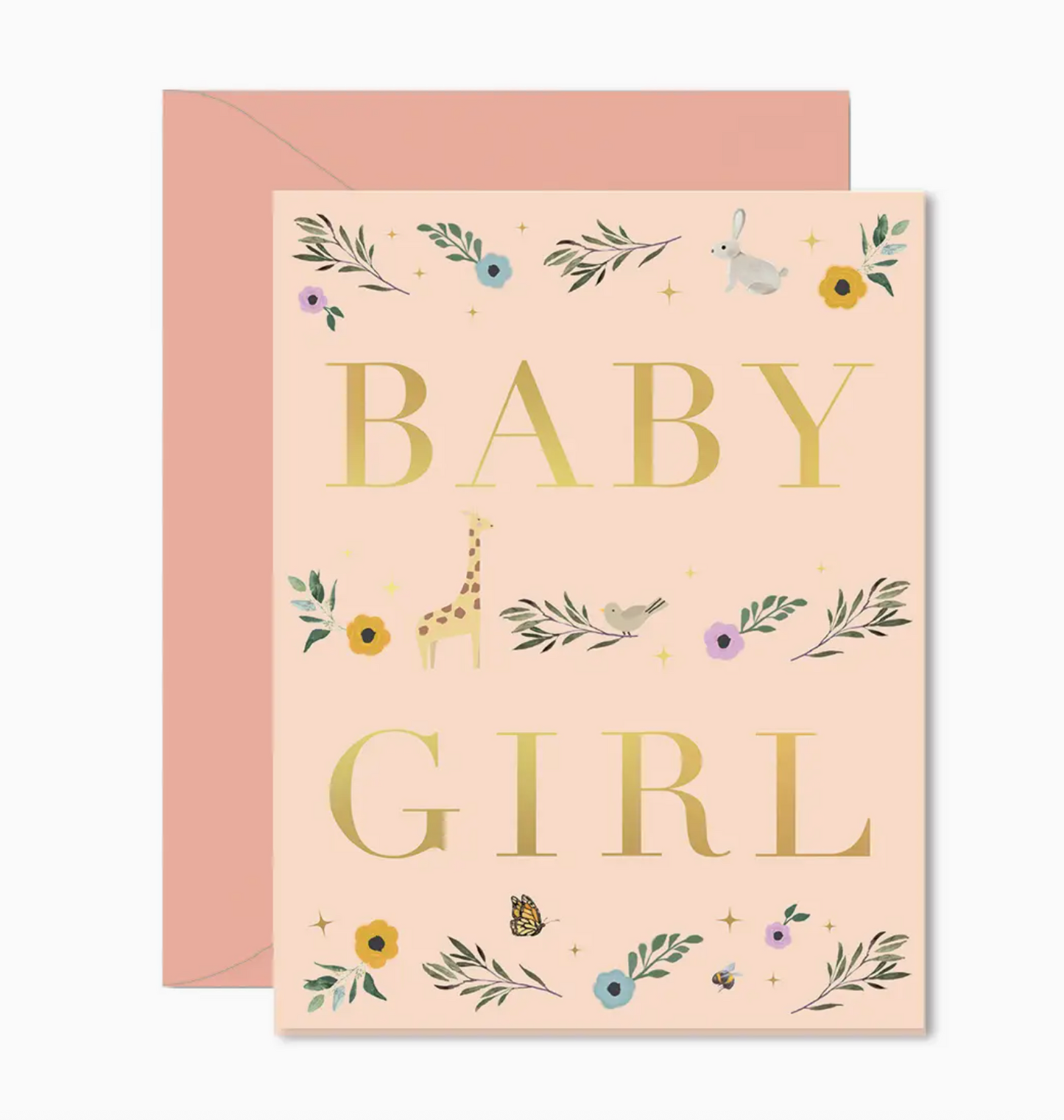 Baby Girl Storybook Greeting Card