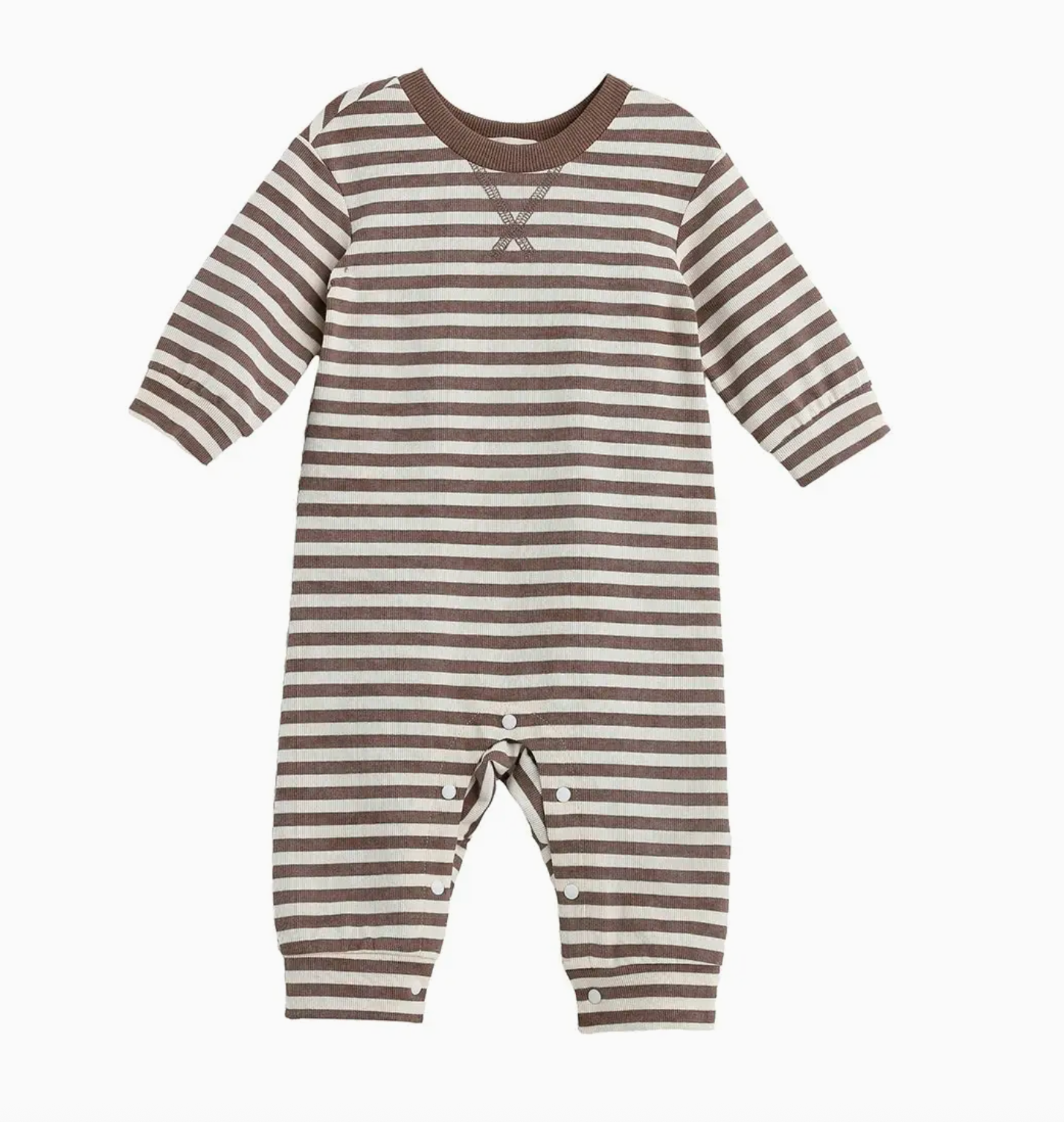 Max Romper Long Sleeve Striped Straight Leg Romper