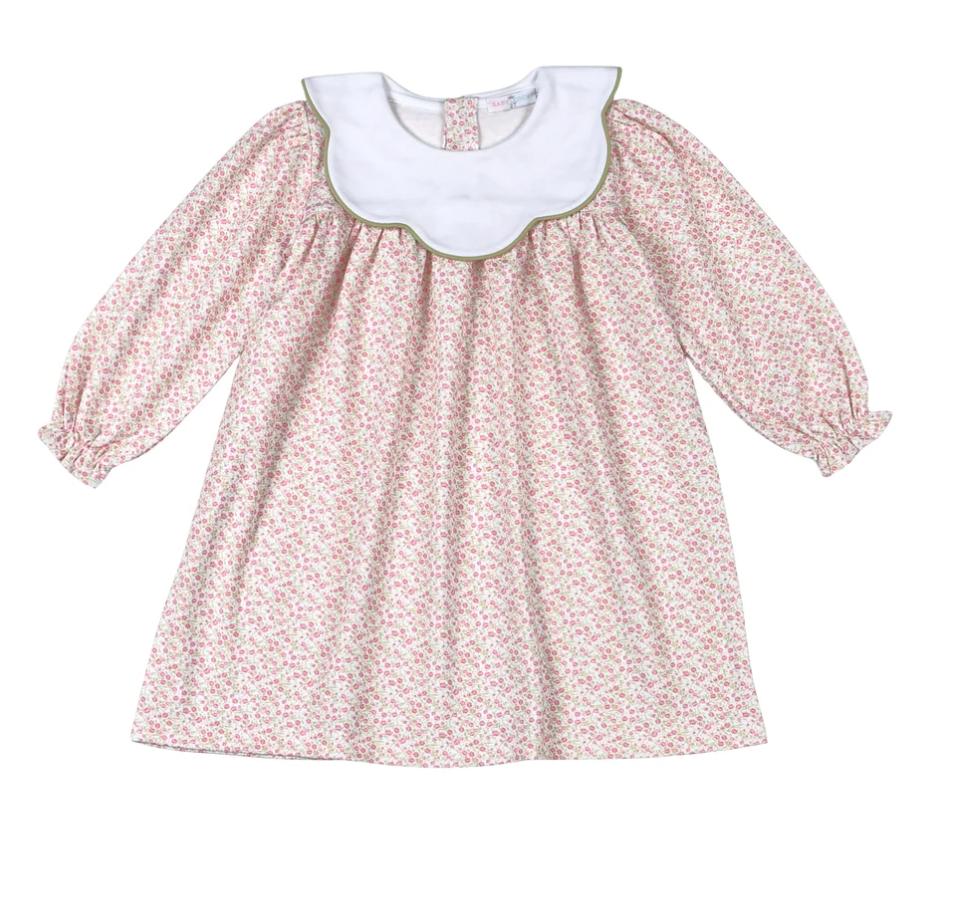 Melody Pima scalop collar Dress