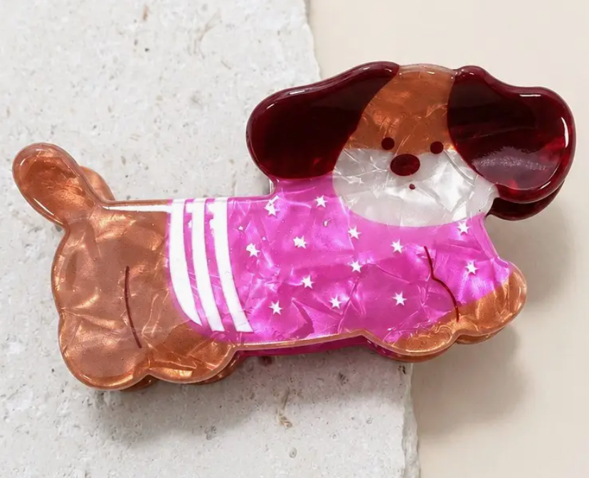 Pink Dog Clip