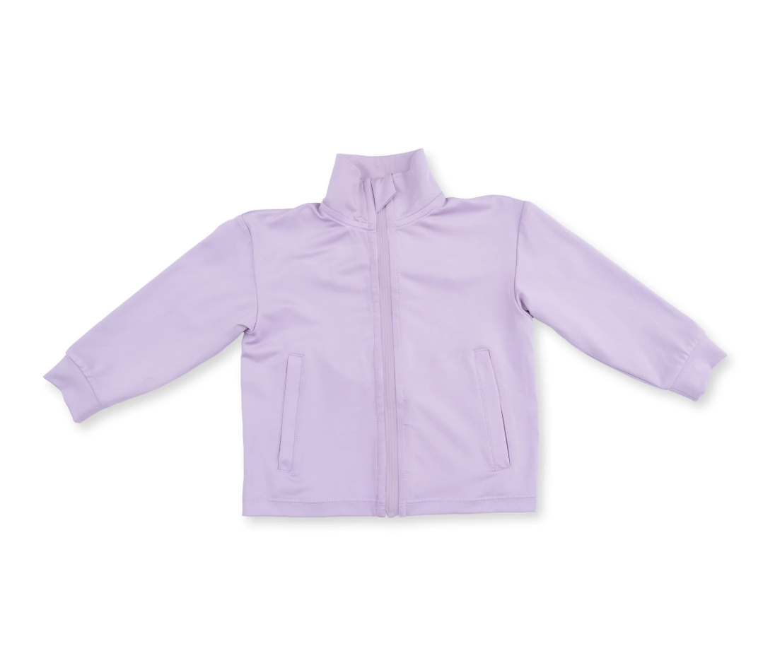 Tiny Tumblers Activewear Lilac - Mock Neck Active Jacket