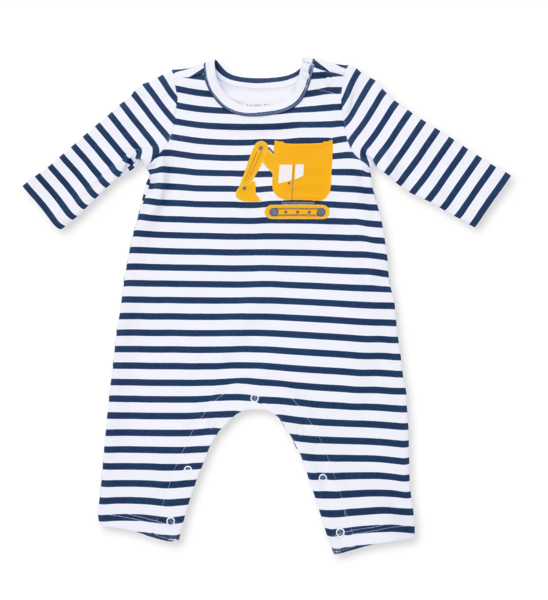 Digger Collection - Long Sleeve Snap Shoulder Romper