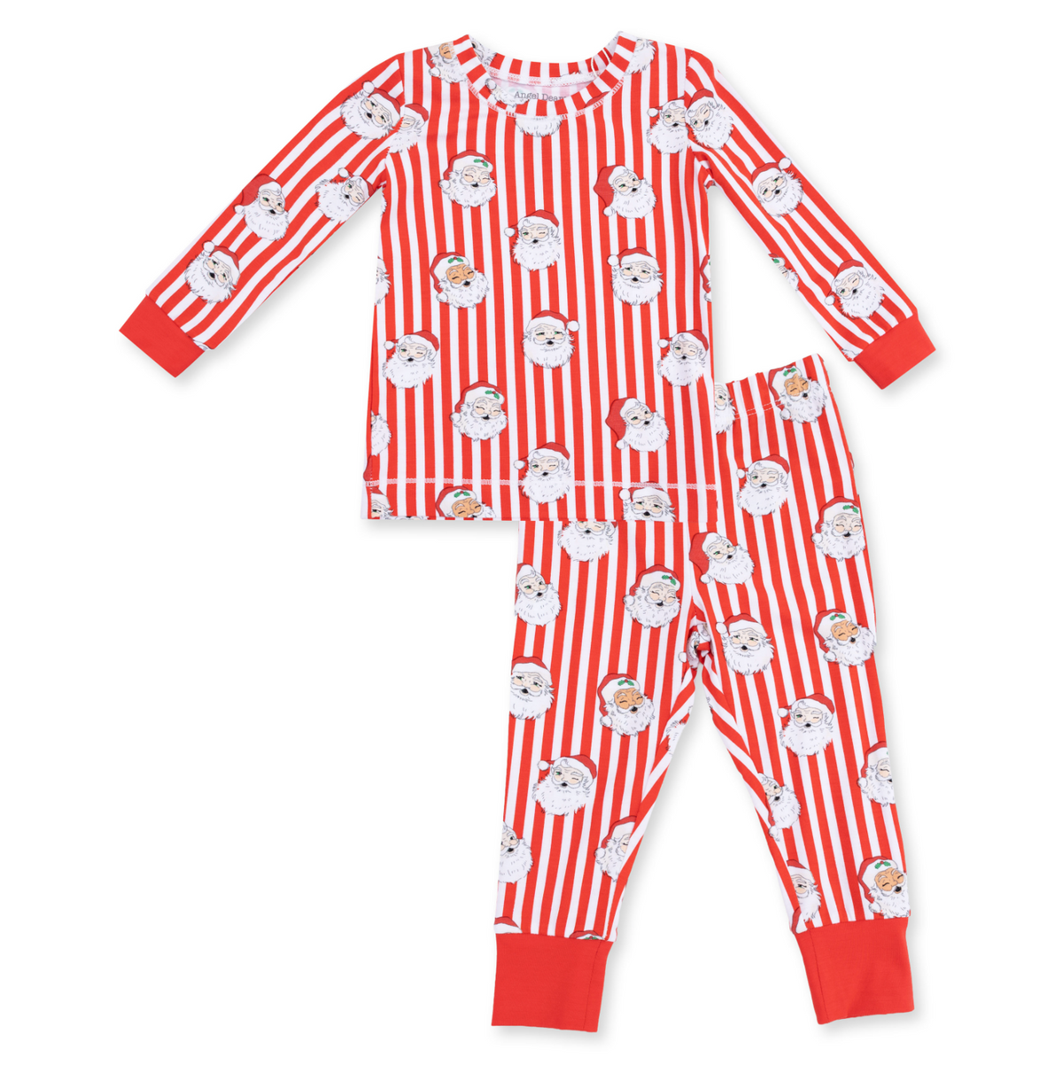 Vintage Santa Stripe - Long Sleeve Loungewear Set