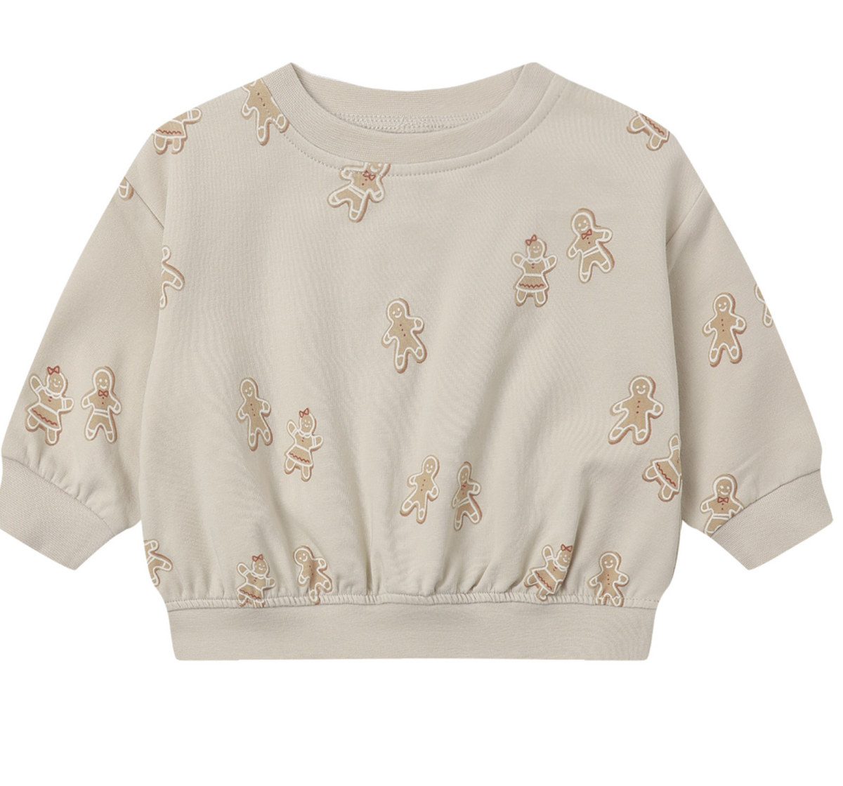 RELAXED FLEECE SWEATSHIRT GINGERBREAD