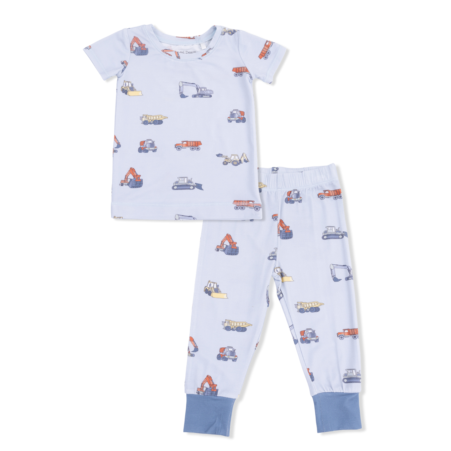Construction Vehicles - Short Sleeve Loungewear Set