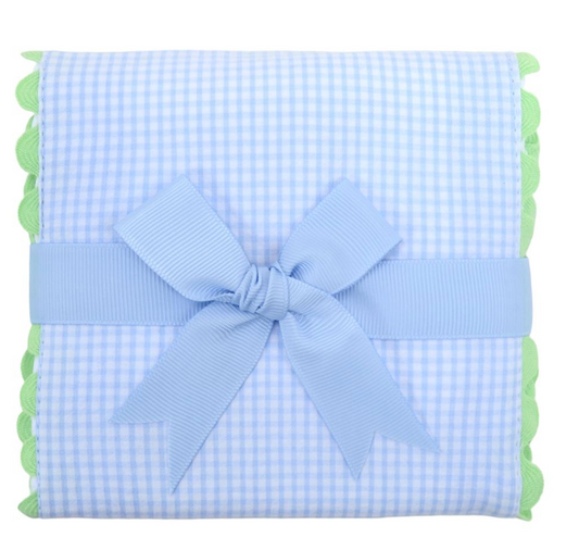 Blue Chick Fancy Fabric Burp