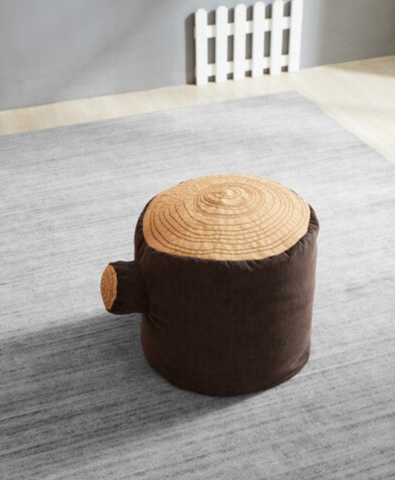 Tree Stump Pouf