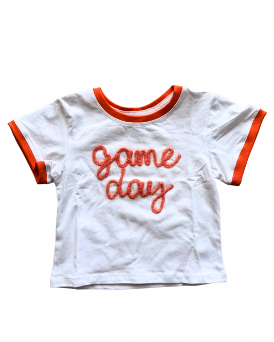 Orange Tinsel Boxy Tee