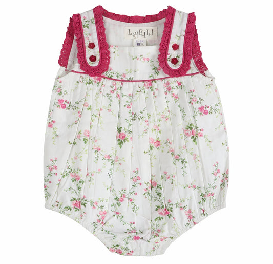 Victorian Rosebud Sleeveless Romper