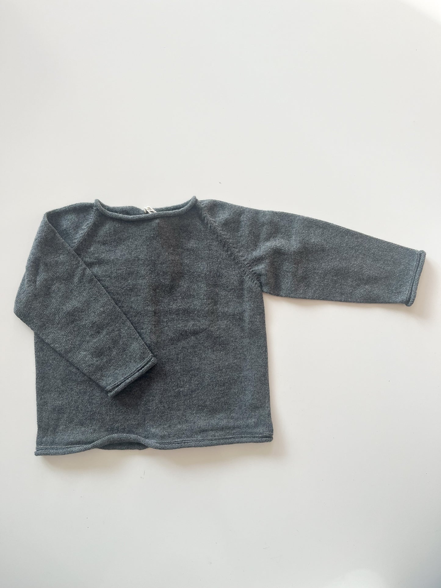 Dark Grey Knit Sweater Cardigan