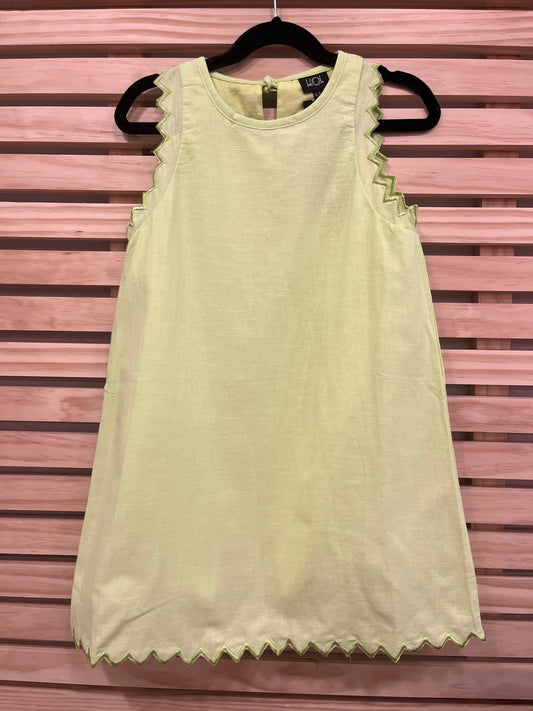 Neon Green Embroidered Dress