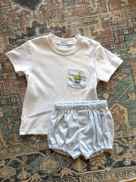 Sailboat Smocked Set