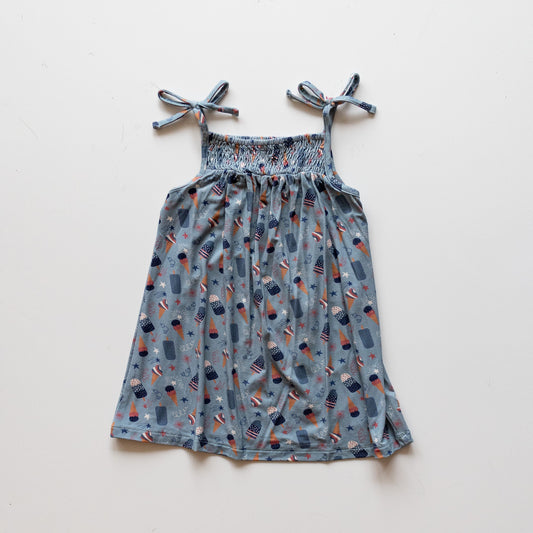 Fourth of July Smocked Dress