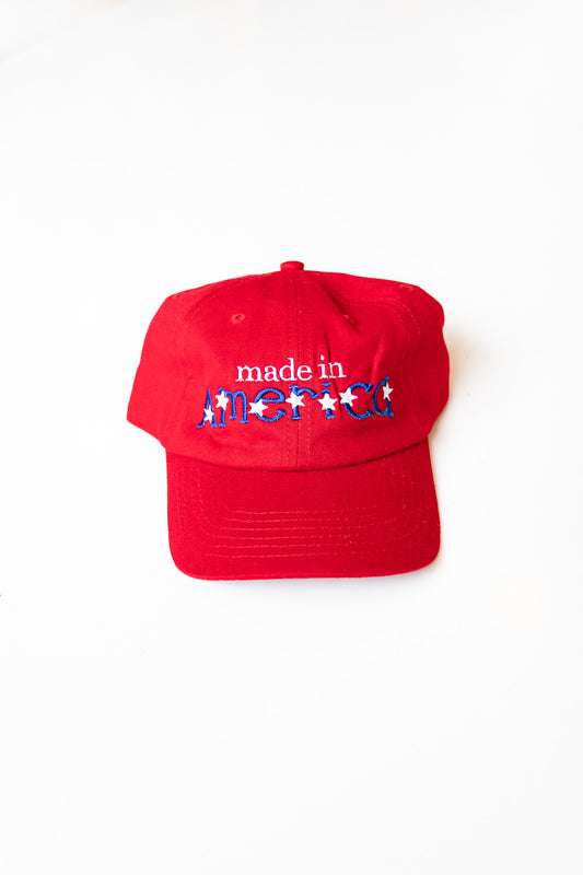 Red Made in America Hat