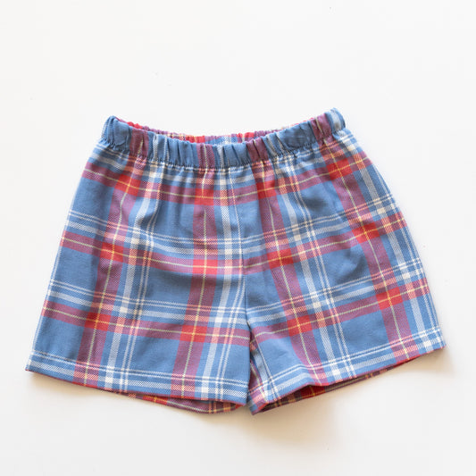 Peri Plaid Printed Shorts