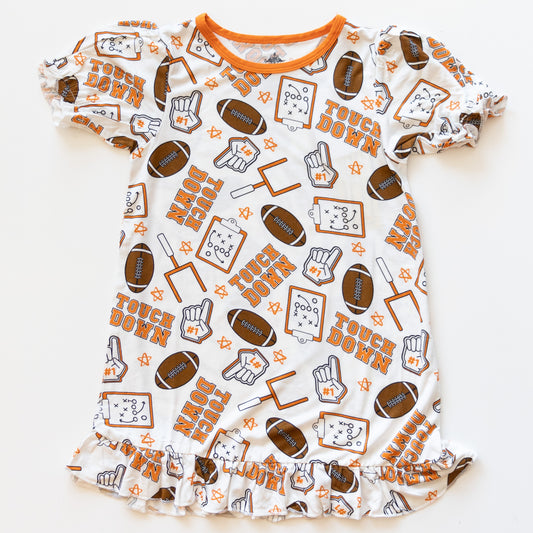 Orange Touchdown Bamboo Nightgown