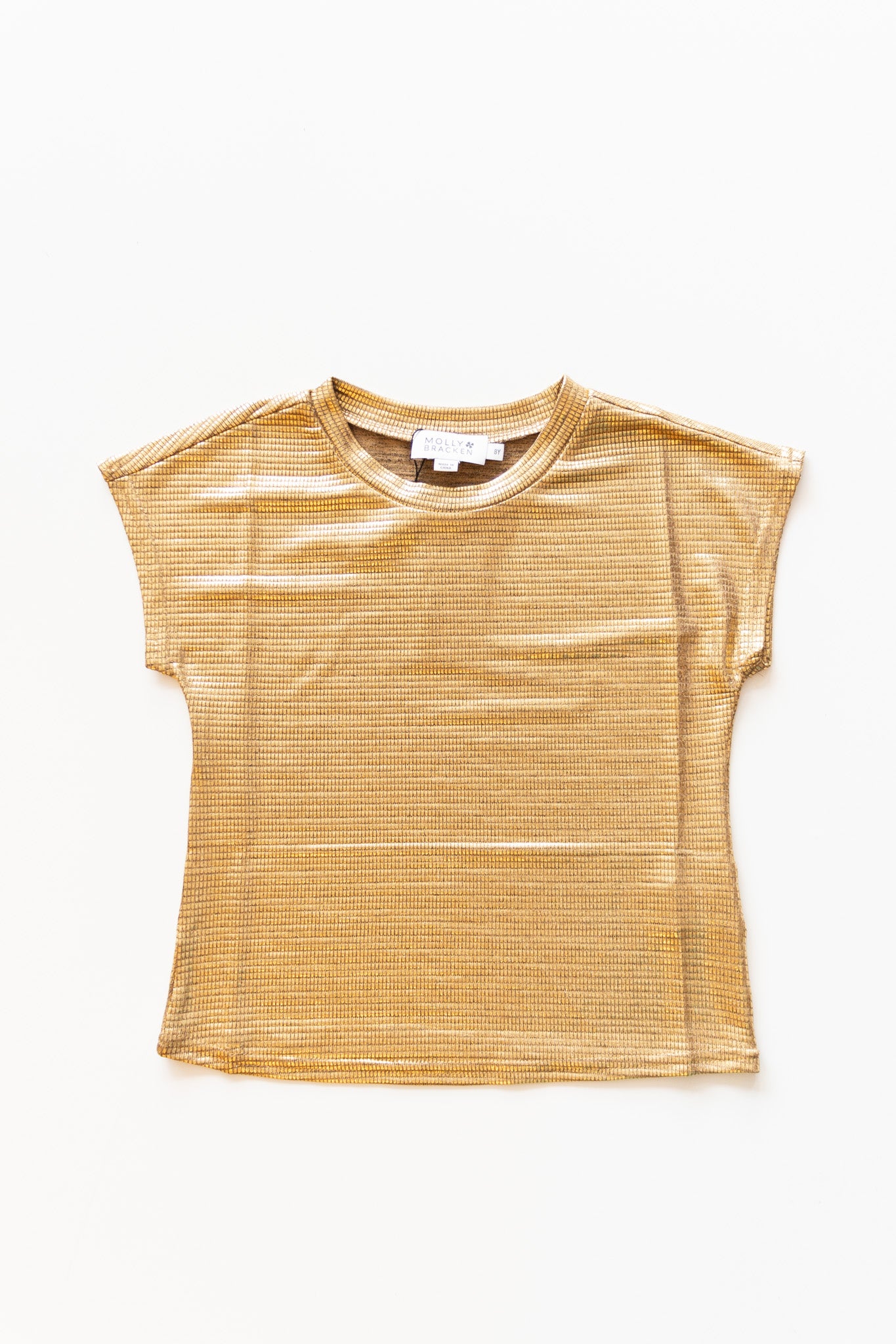 Metallic gold Top