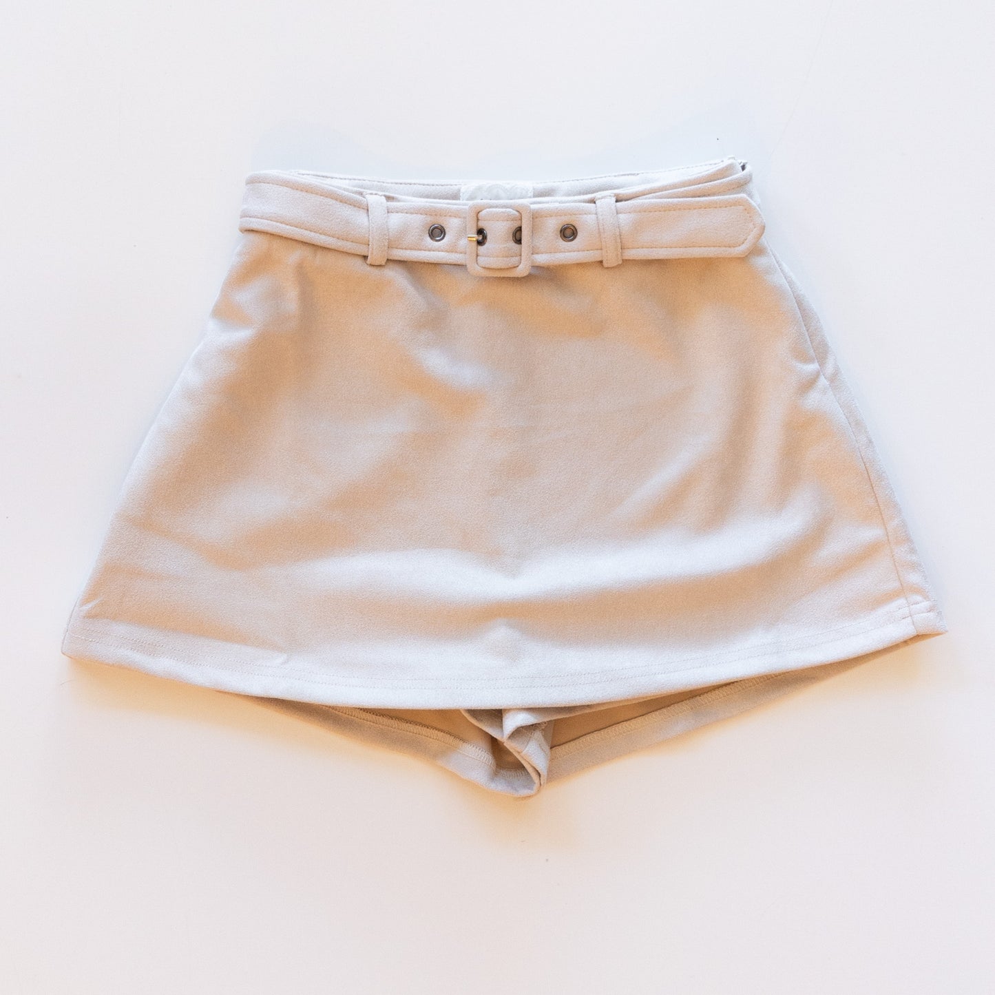 Cream Sueade Skort