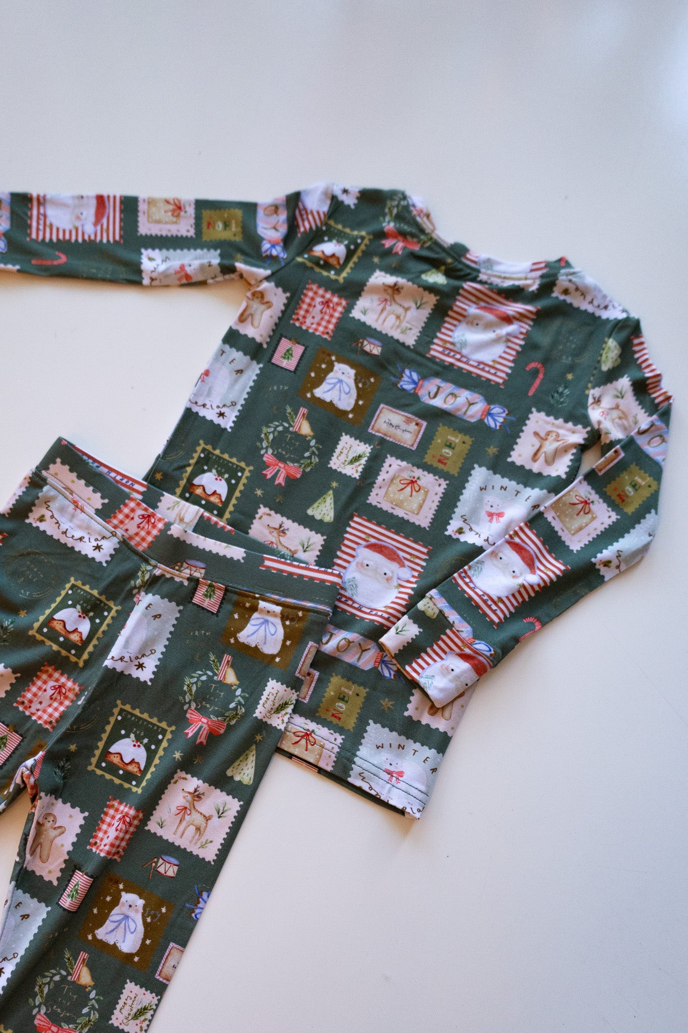 Christmas Stamps Pajama Set