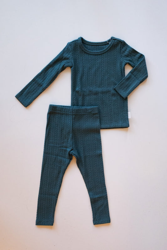 Winter Green Thermal PJ Set