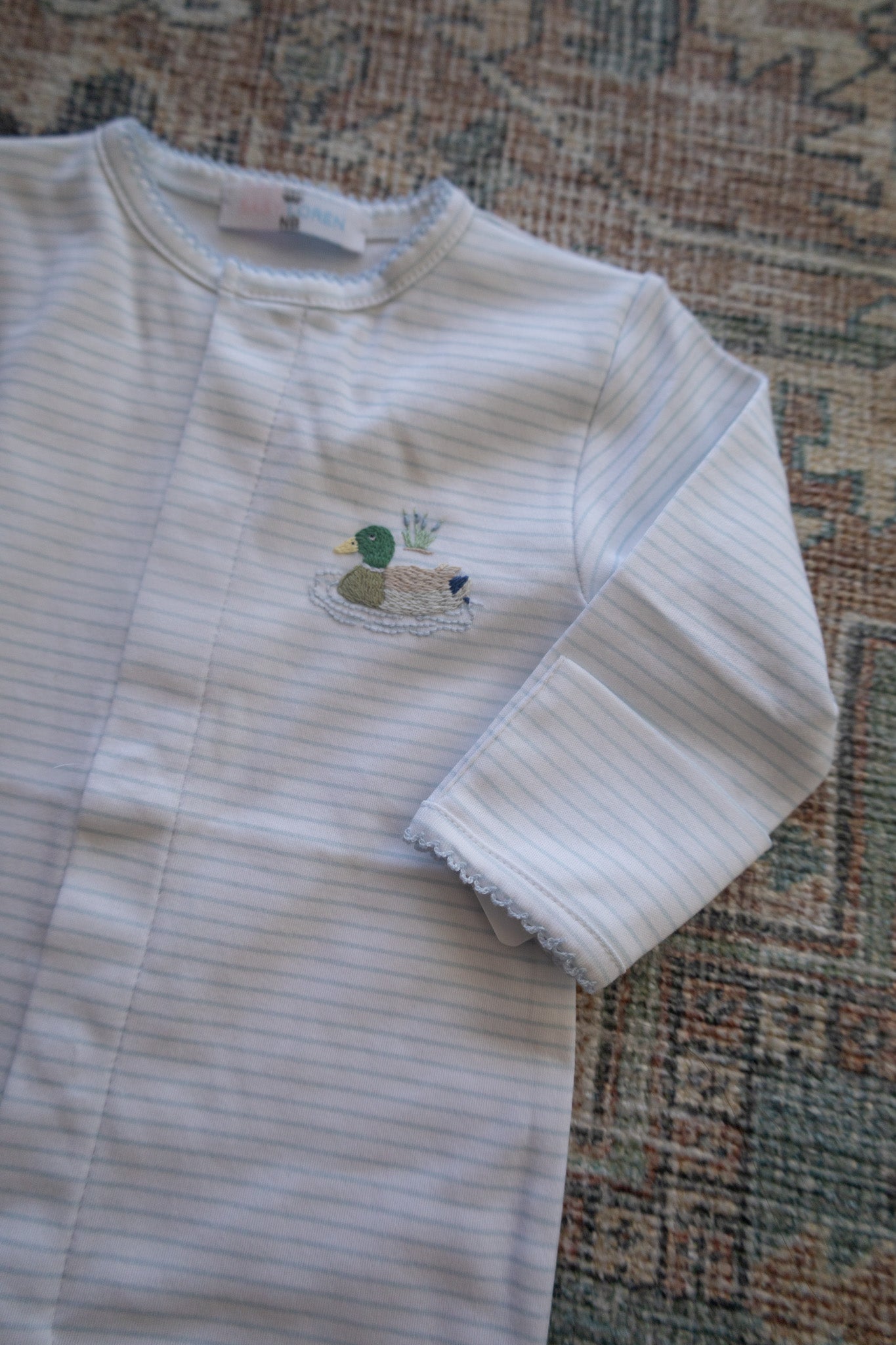 Blue Mallard Duck Pima Footie
