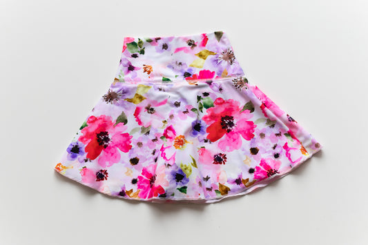Pink Splash Tennis Skirt
