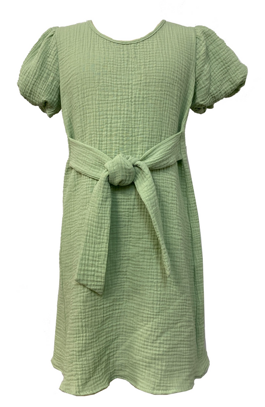 Sage Green Tie Dress