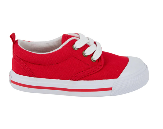 Prep Step Sneakers Richmond Red With Richmond Red Stripe