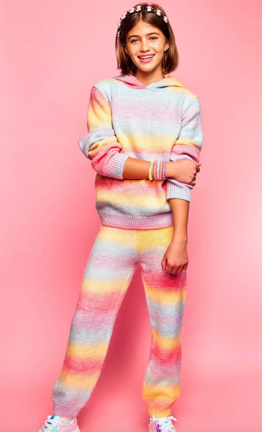 SUNSET KNIT HOODIE AND PANTS SET