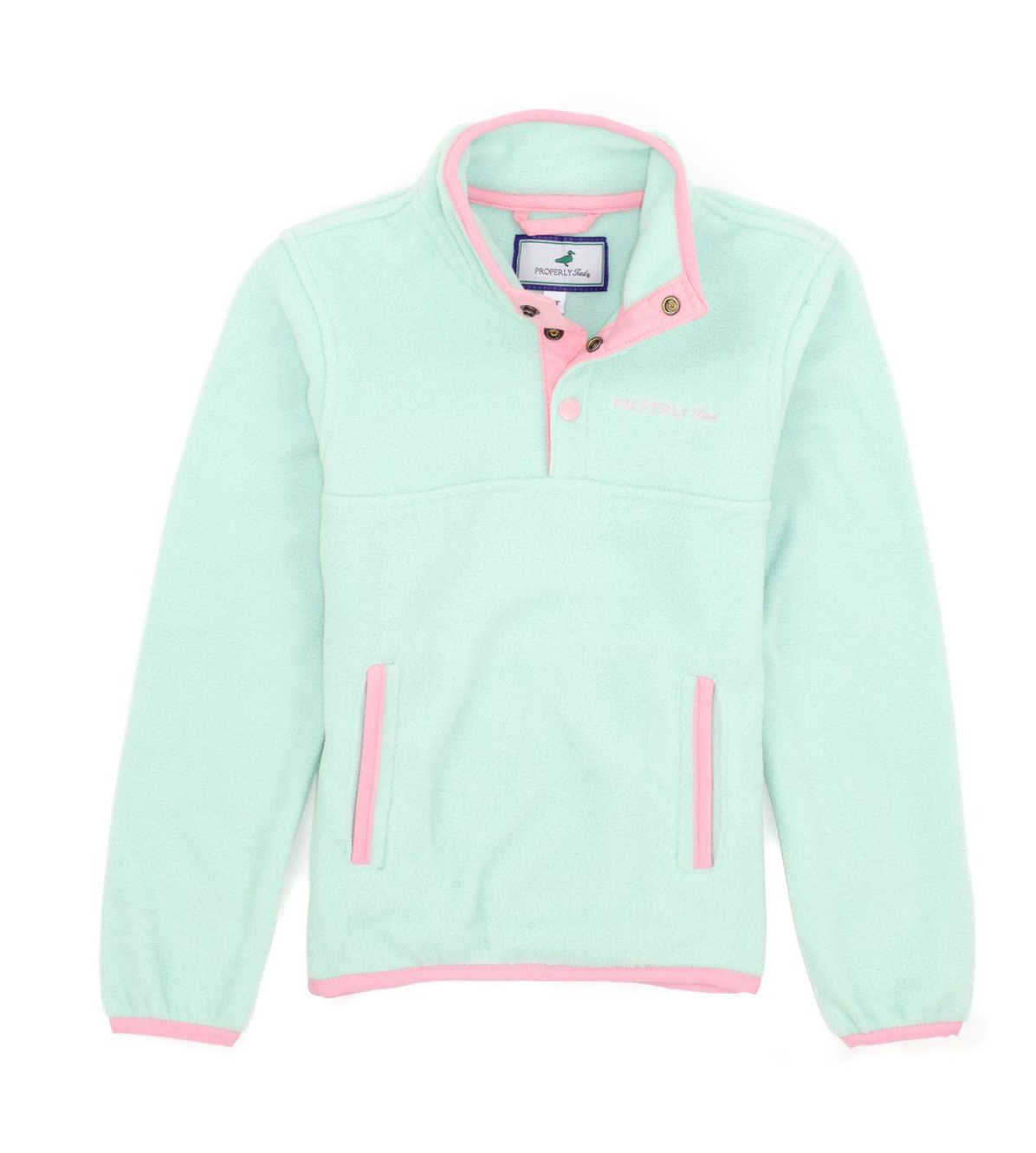 Girls Luna Pullover -Beach Glass