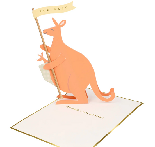 Kangeroo Baby Card