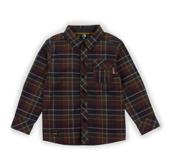 Baby Boy Flannel - Olive