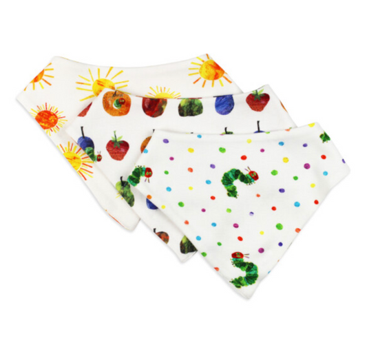 The Very Hungry Catipillar Organic Bandana Bib