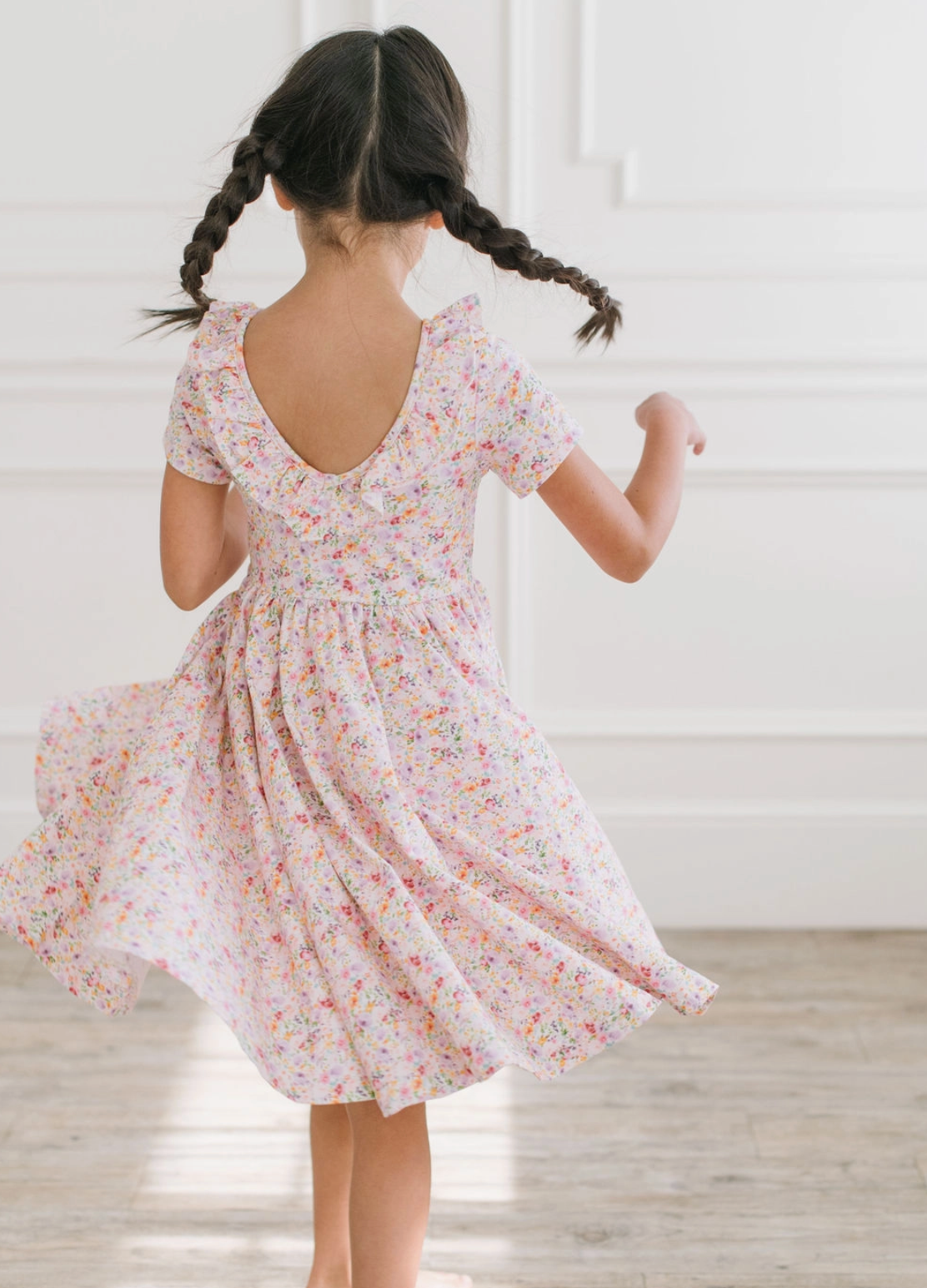 Harlow Dress in Watercolor Bloom Pocket Twirl Dress