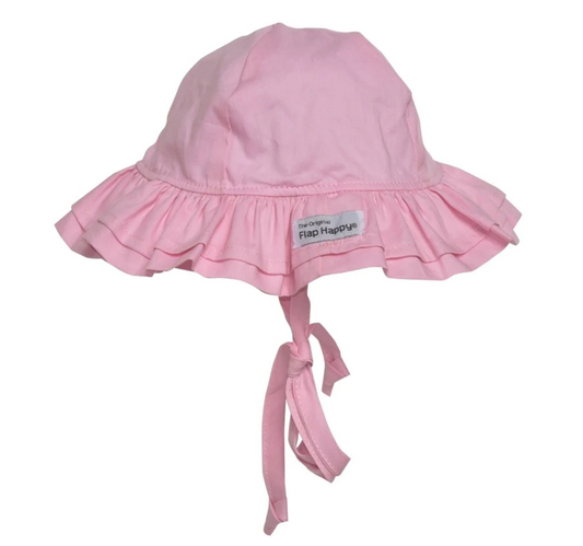 Pastel Pink  UPF 50+ Double Ruffle Hat