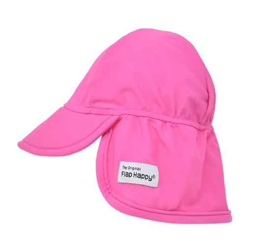 Azalea Pink UPF 50 Swim Flap Hat