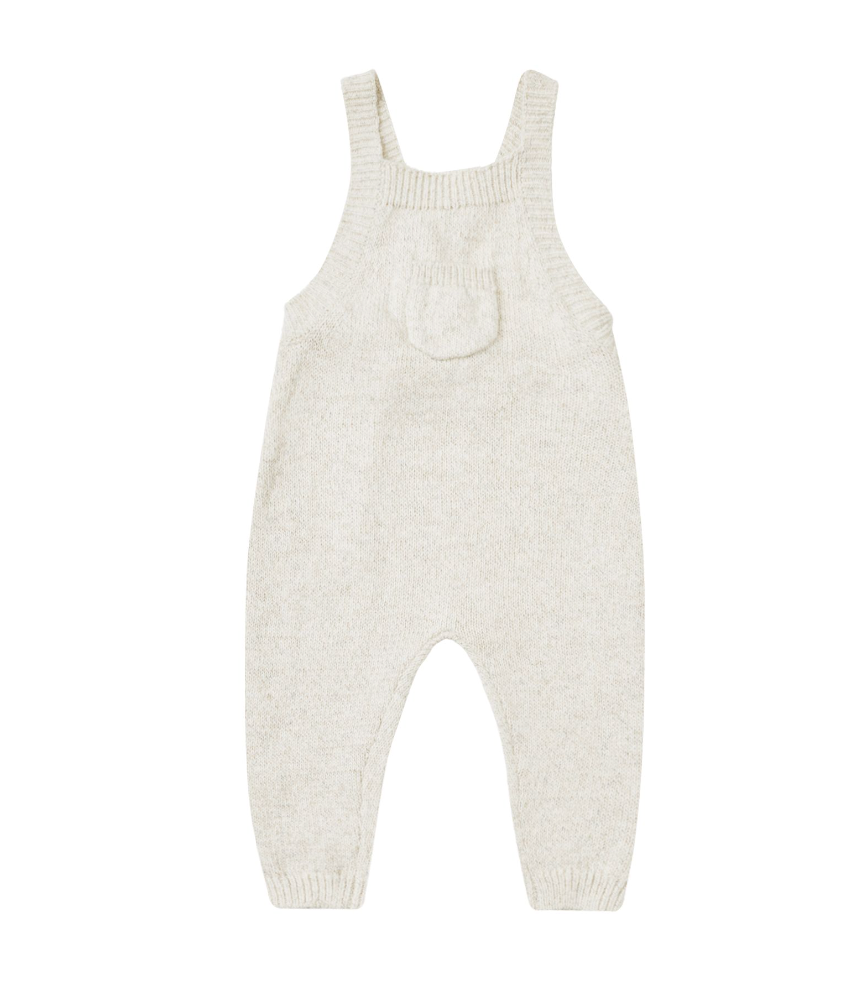 Knit Overalls - Ivory