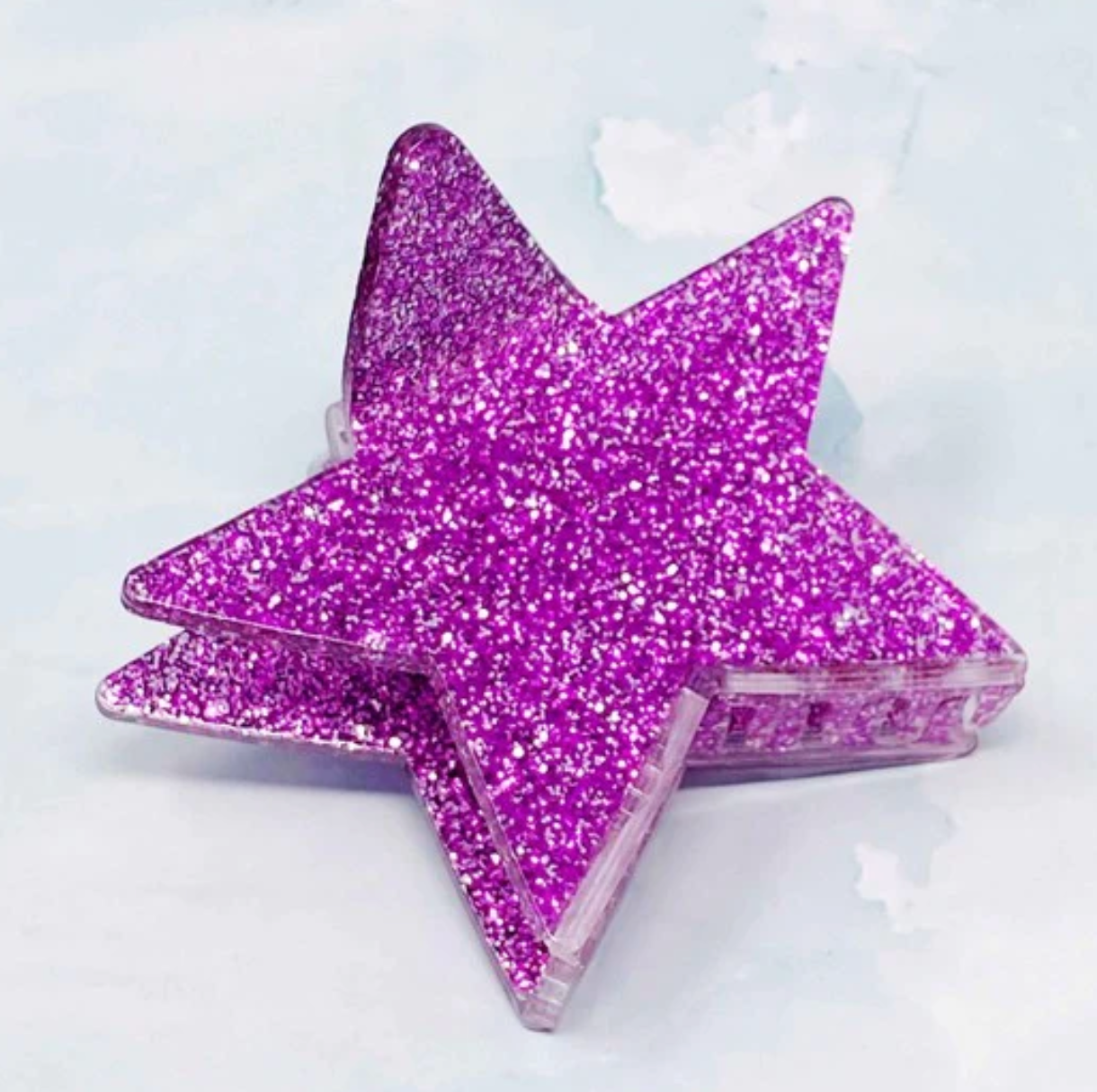 Single Glitter Star Claw Clip