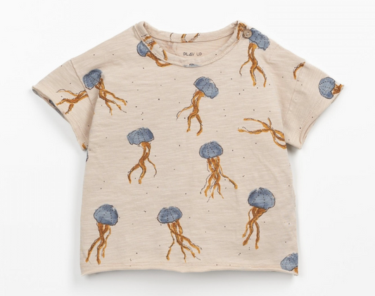 Jellyfish T-shirt with shoulder opening
