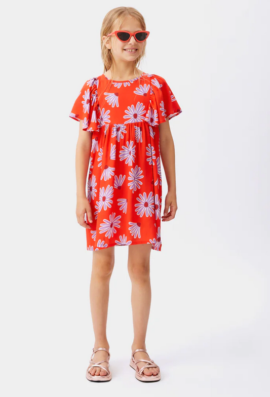 LENZING ECOVERO floral Bellis viscose girl's short dress