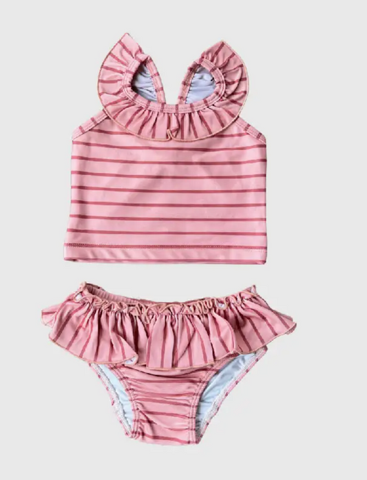 Strawberry Stripe Tankini Swimsuit