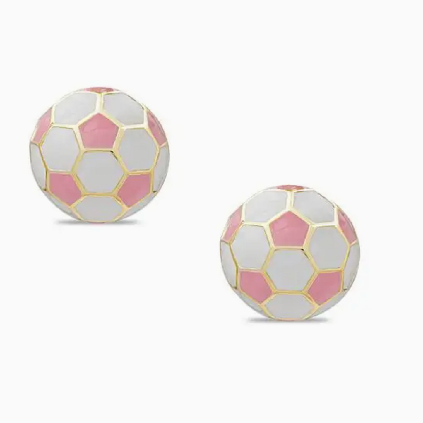 3D Soccer Ball Stud Earrings
